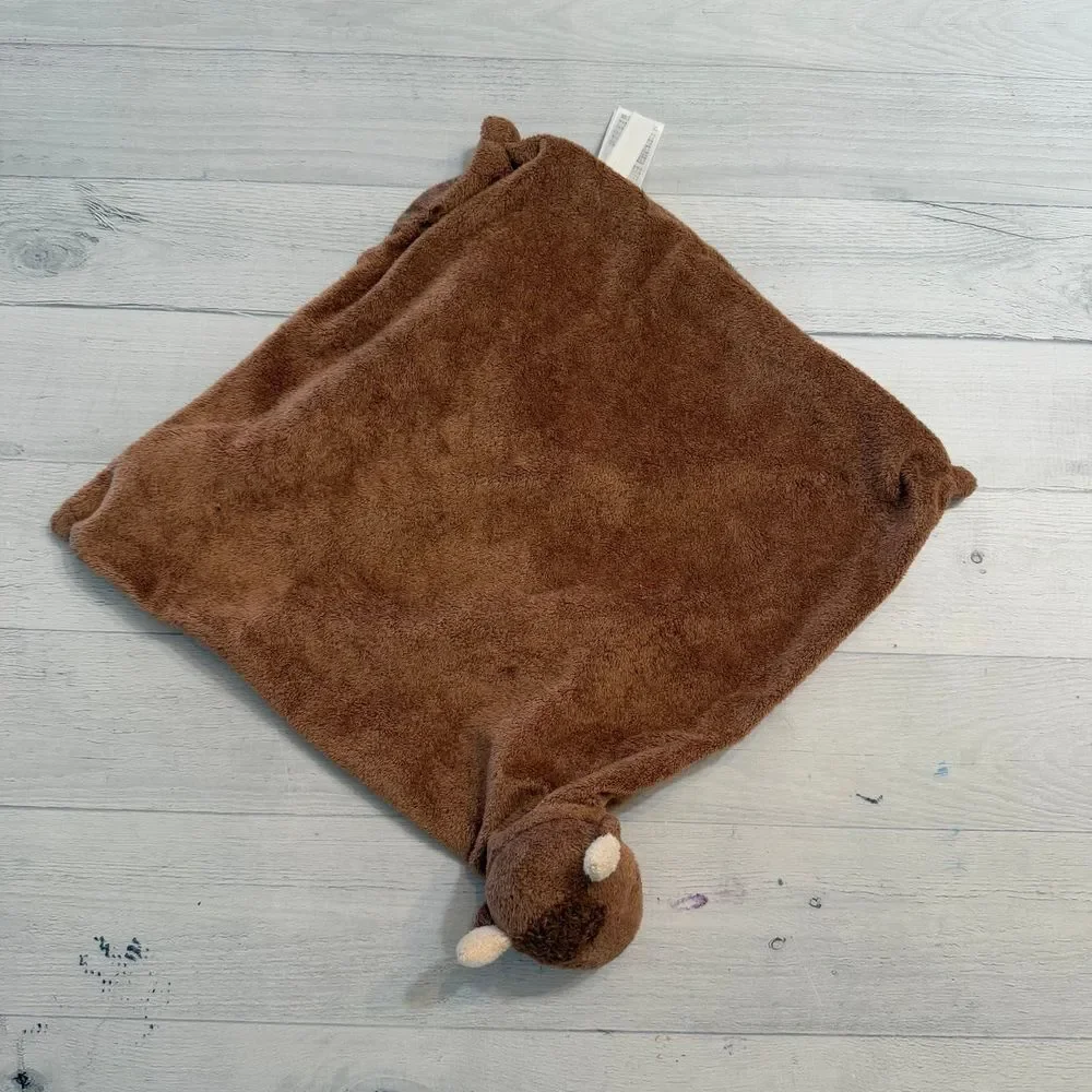Angel Dear brown bison lovey‎ blanket